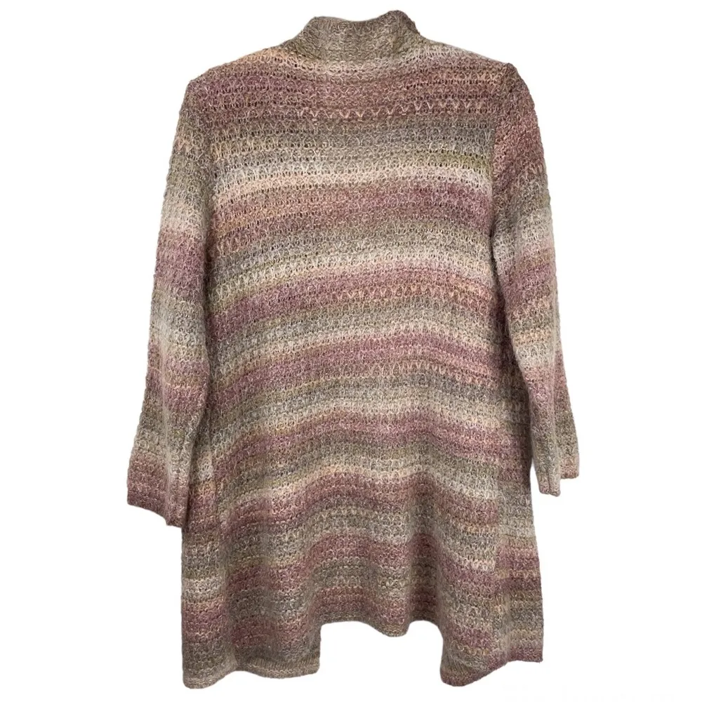 J. Jill Wool Alpaca Blend Cardigan Sweater Sz MP Button Front - Image 2