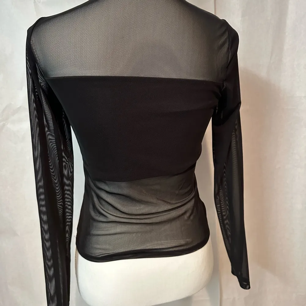 Shinestar Black Mesh Bodysuit - Image 3