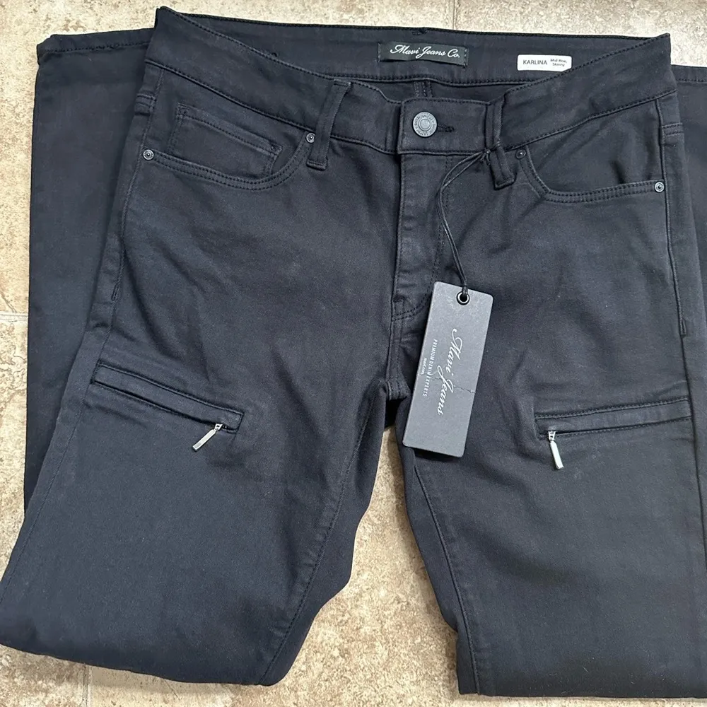 Mavi size 27 mid rise Karlina jeans Black - Image 3