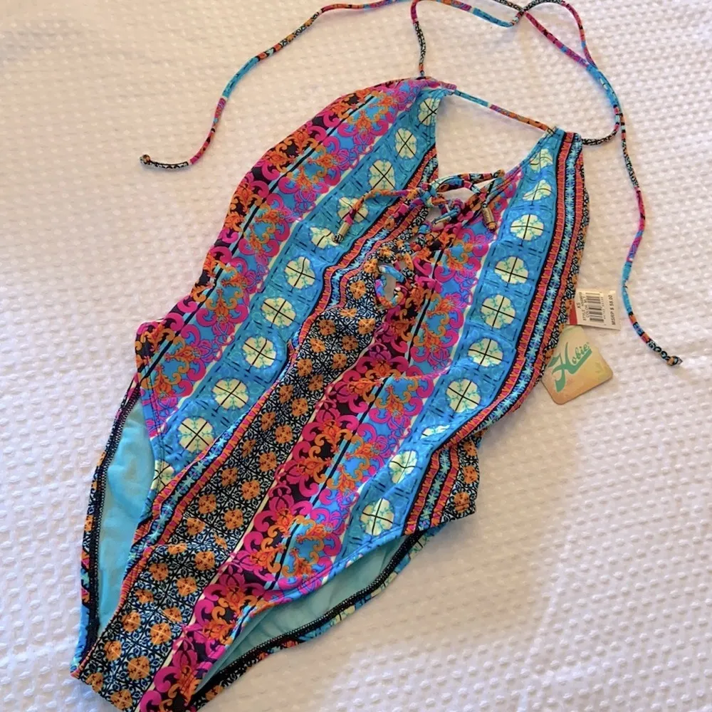 Hobie NWT!  Bright Multicolor One Piece Swimsuit - Image 3