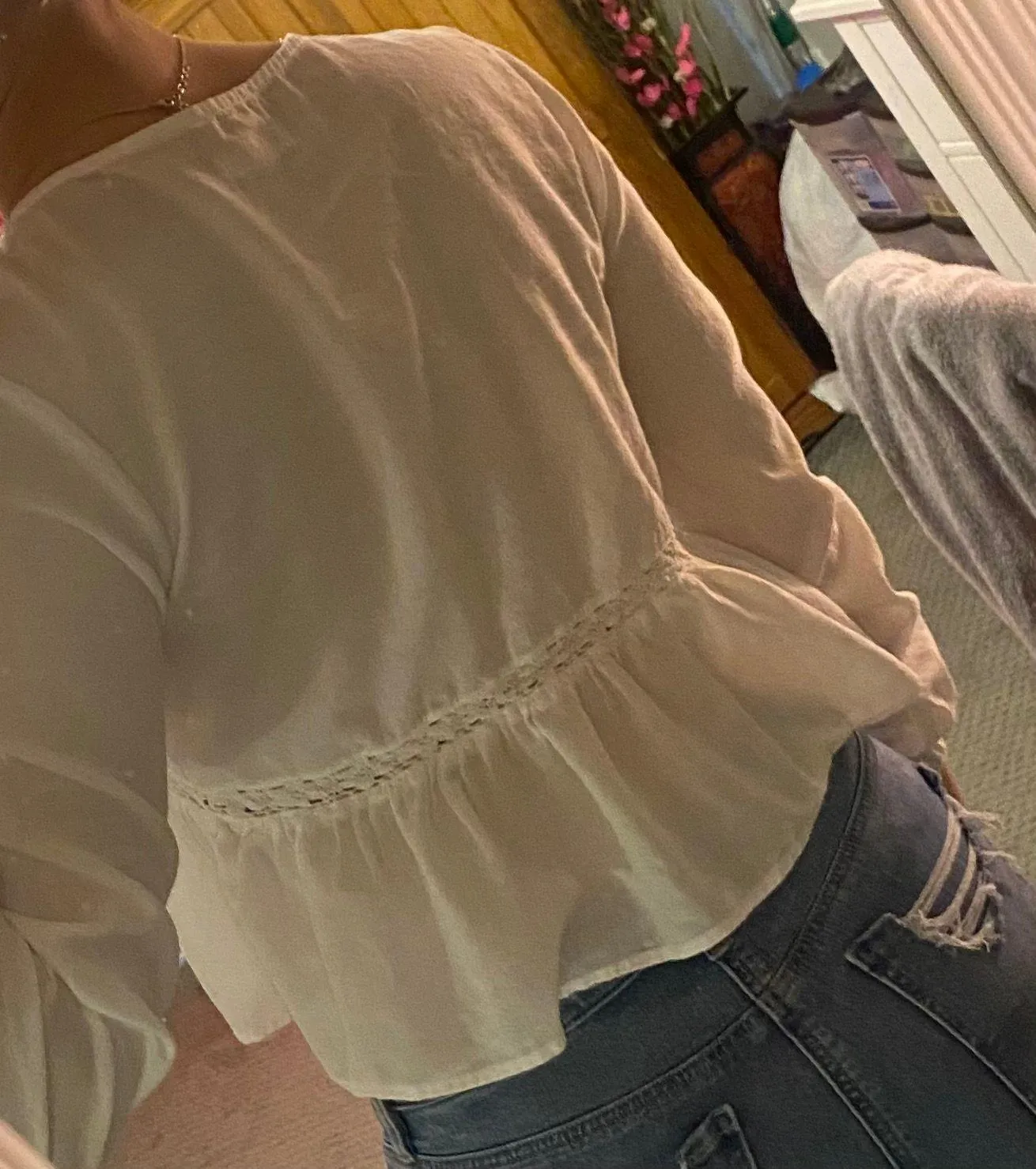 White Lace Blouse - Image 2