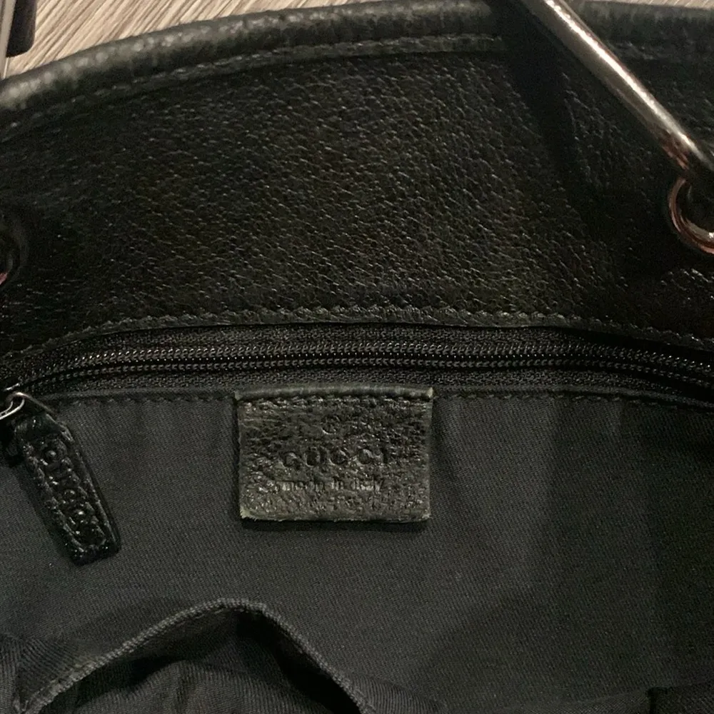 • Gucci Eclipse bag canvas and leather black and silver - Image 9