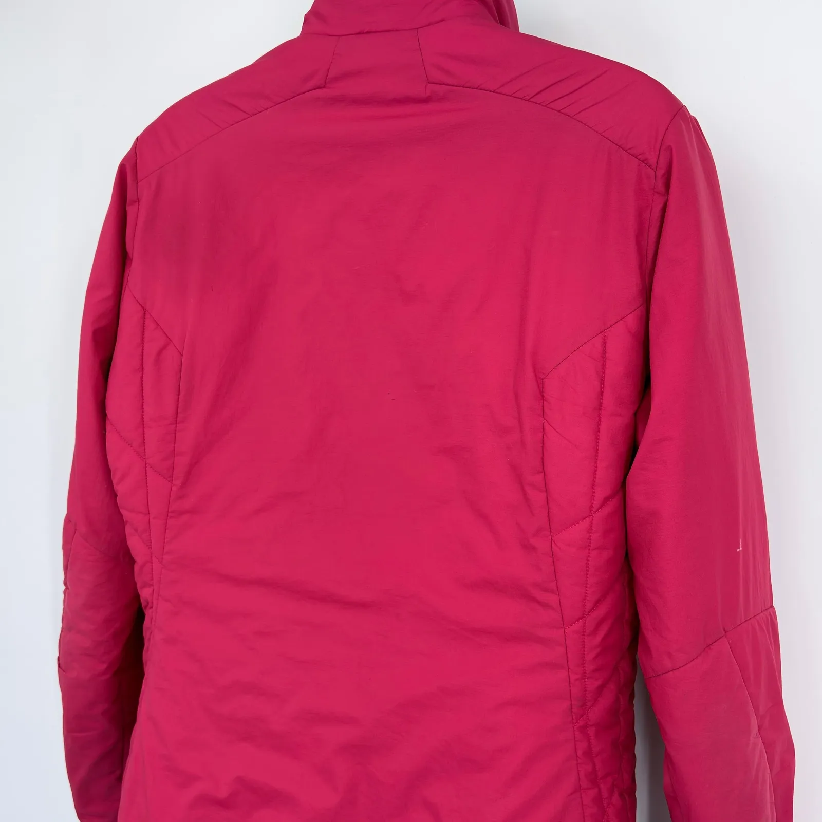 Patagonia Women's M Primaloft Insulated Jacket Pink Magenta Zip Up Warm Outdoor - Image 4