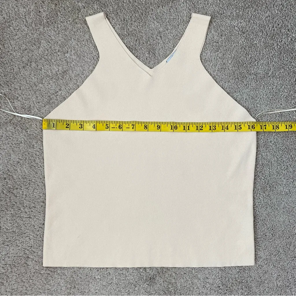 Rails Ally Knit Tank‎ Top Ivory L - Image 9