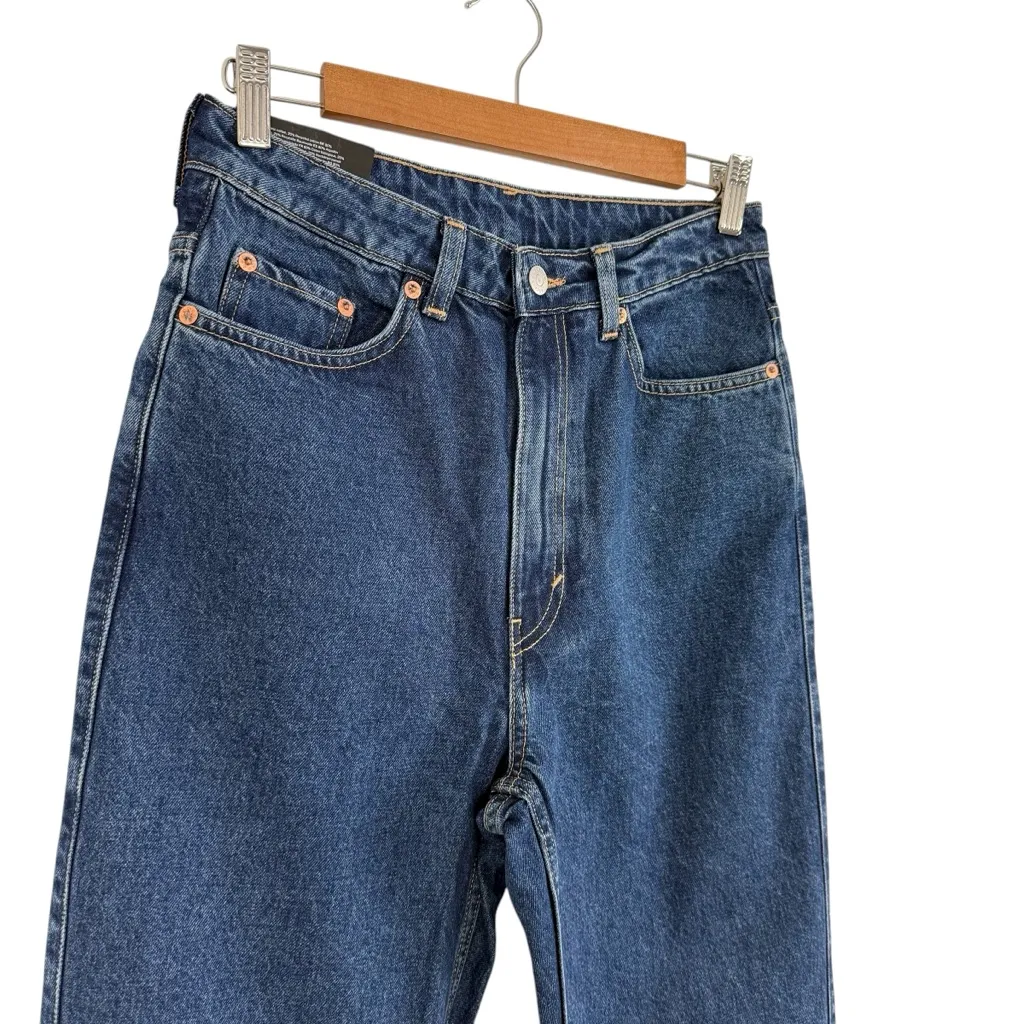 Weekday  Rowe Extra High Straight Jeans Blue Sz 29/34 NWT - Image 5