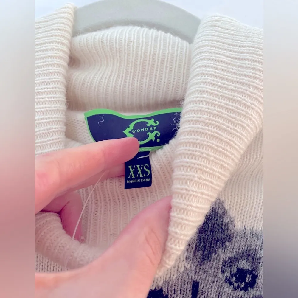 C.Wonder pup heart sweater, XXS NWT - Image 4