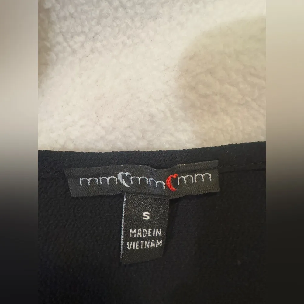 Women’s Black MM Ruffle Blouse - Image 4