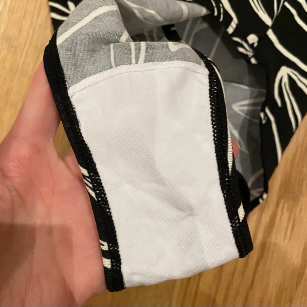 Ethika x Dee Rosse Bodysuit in Black & White Botanical Print - Image 3