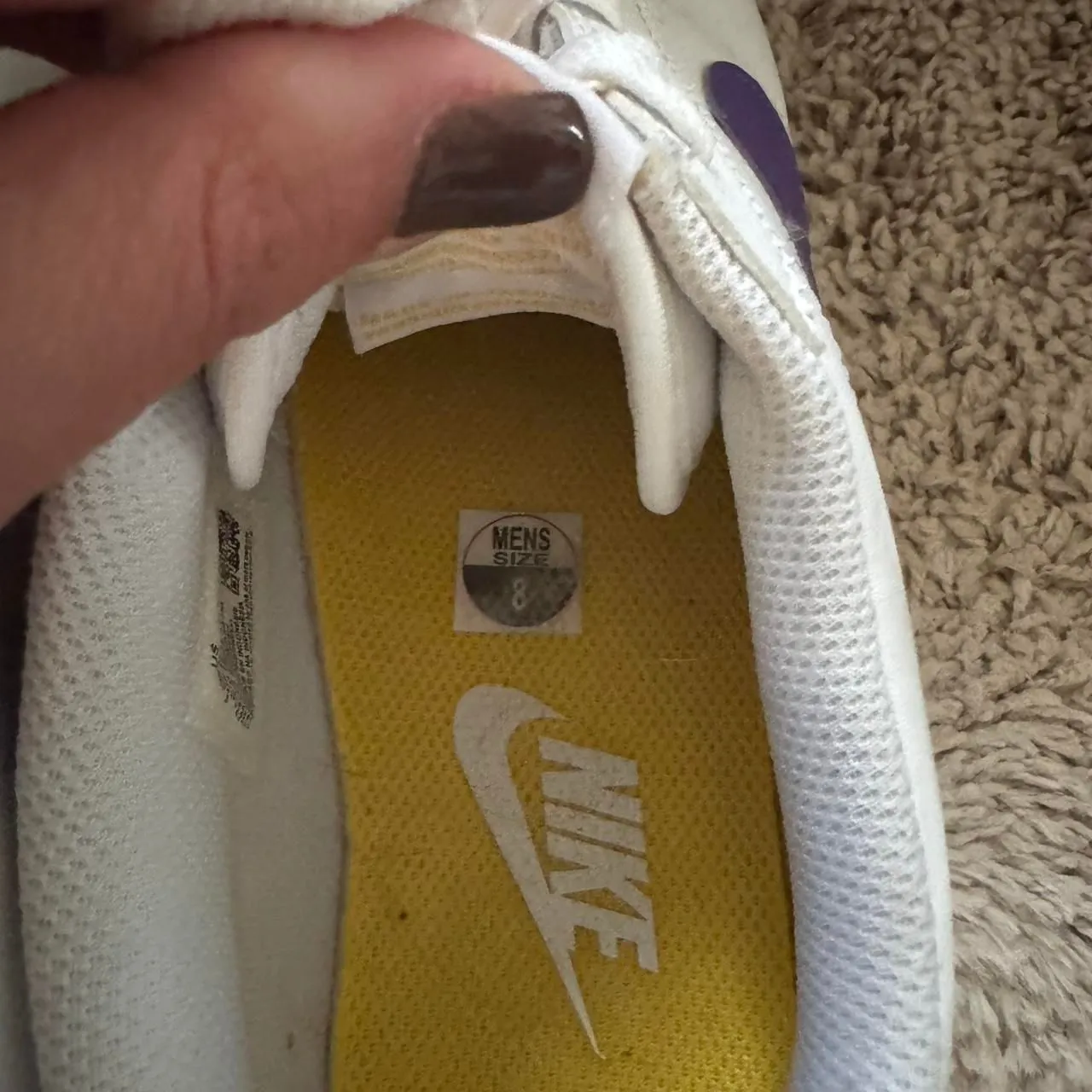 Nike Cortez Lakers Men's Sz 8 - Image 6