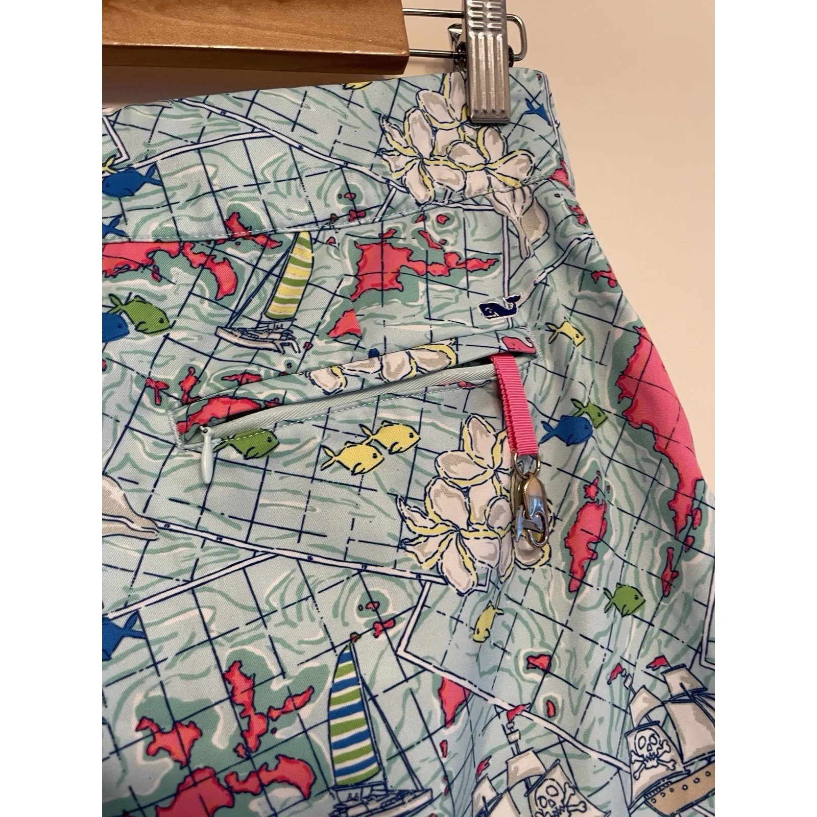 Vineyard Vines Skort Skirt Women Size 4 Nautical Active Golf Tennis‎ Map Lined - Image 4