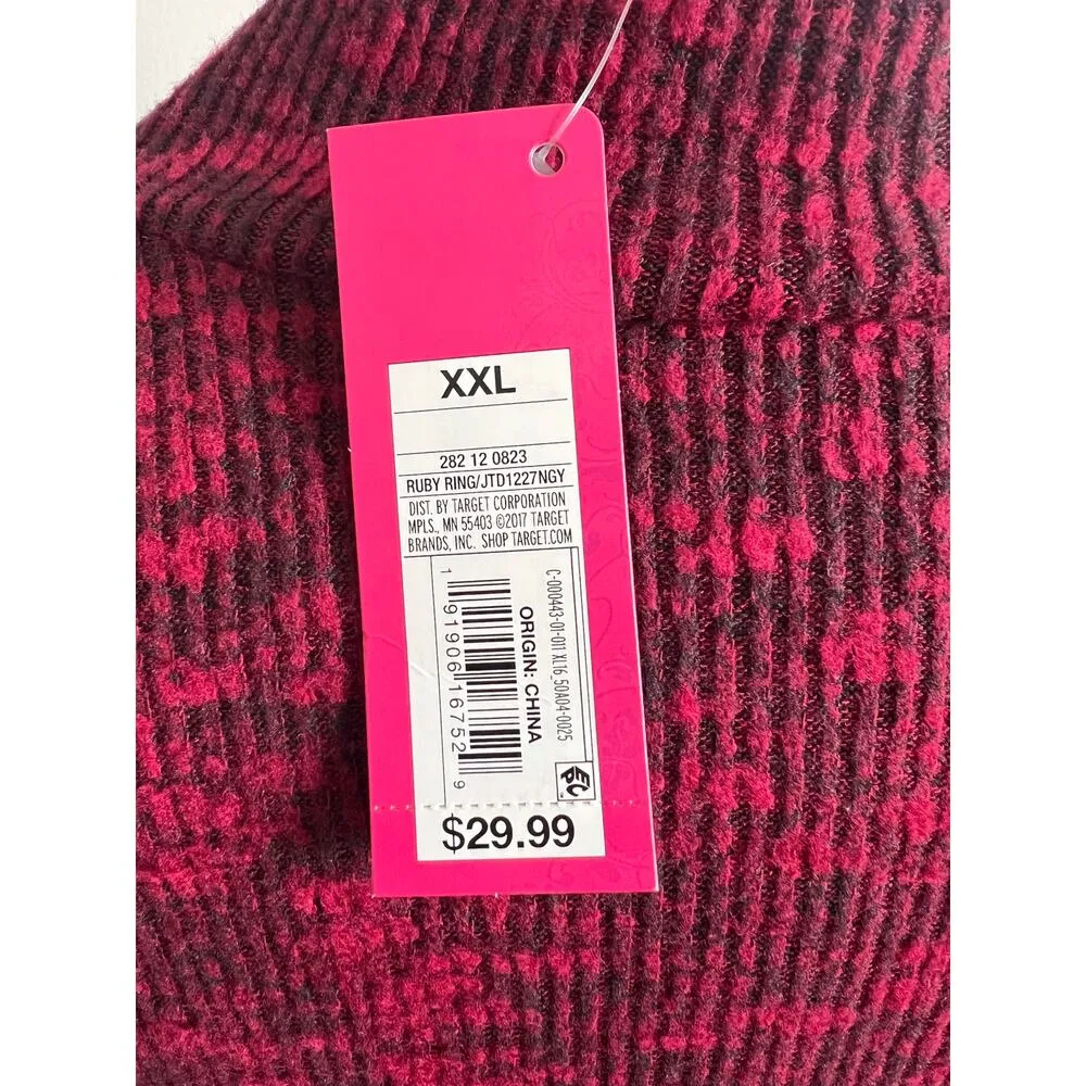 Xhilaration Sweater Dress NWT Mock Neck Rouched Waist XXL - Image 6