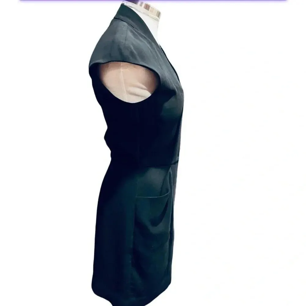 & Other Stories Hour glass Black mini dress Size 6 - Image 5