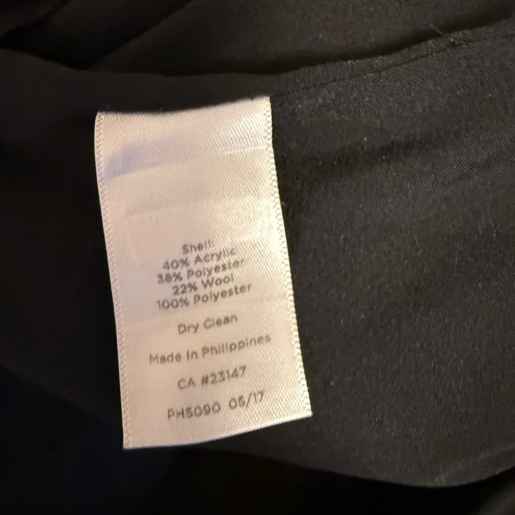 Talbots Red & Pink Knit Tweed Pencil Skirt Knee Length With Fringe Size 6 - Image 7