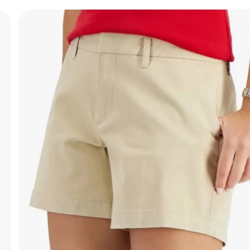 NWT Tommy Hilfiger womens size 12, 
5” khaki chino shorts - Image 9