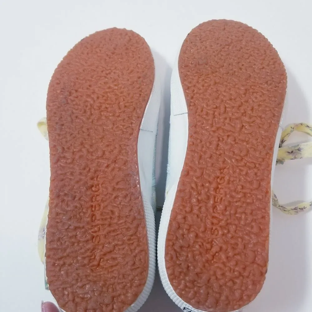 SUPERGA x Love Shank Fancy Blue Bird Floral Low Top Sneakers Size 7 - Image 7