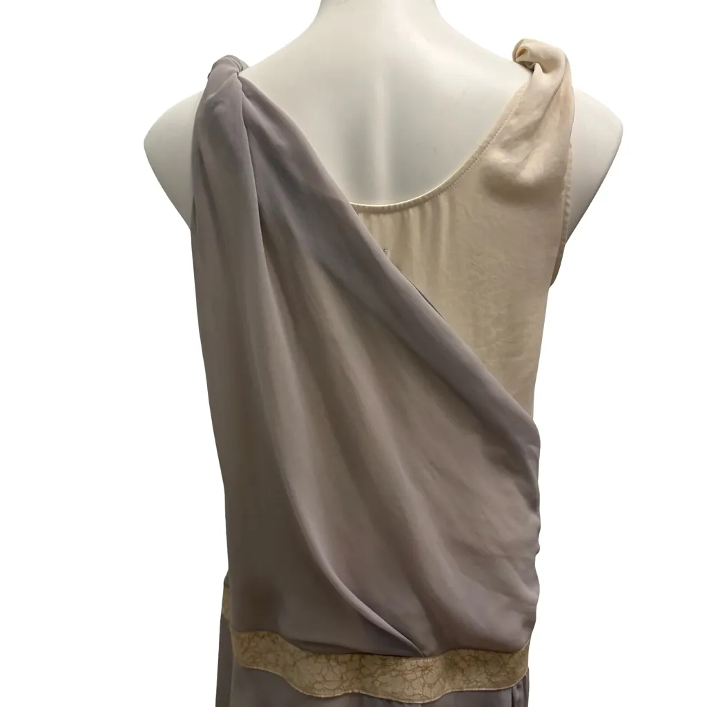 Rag & Bone Barcelona Two Tone Drop Waist Silk Dress, Sz 4 - Image 10