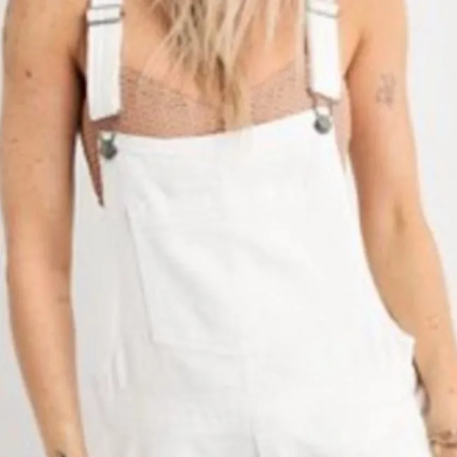 NWT Aerie Jean Romper - Image 3