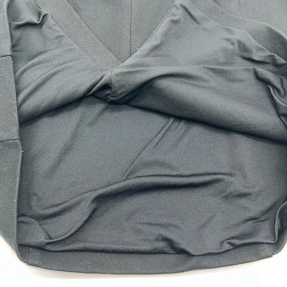 Michael by Michael Kors Black Double Knit Skirt w/Gold Accent Zippers - Image 8