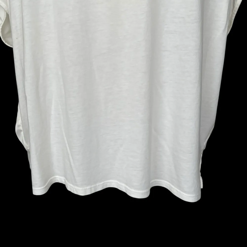 Michael Stars Elena Scoop Neck Media Boxy Tee Women’s Size M Neutral Lightweight - Image 7