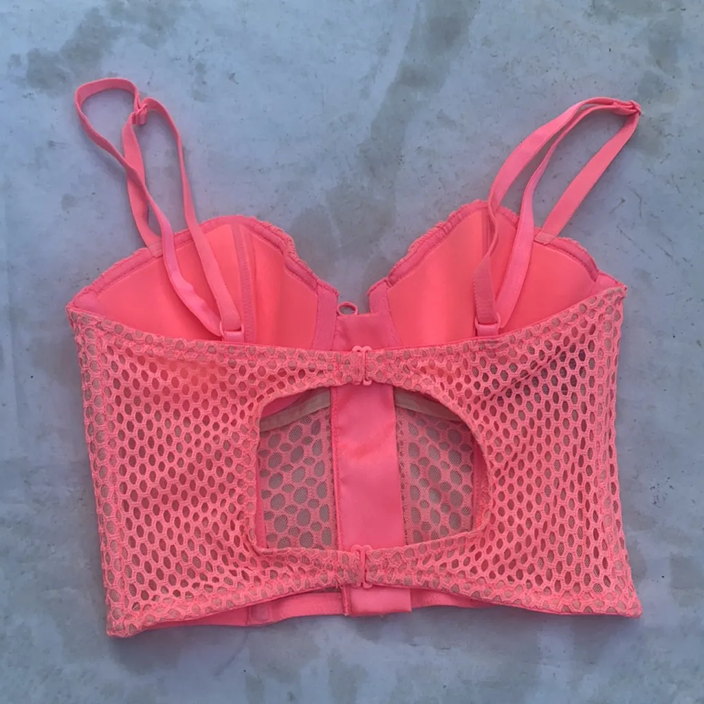 Victoria’s Secret Neon Mesh Bustier - Image 4