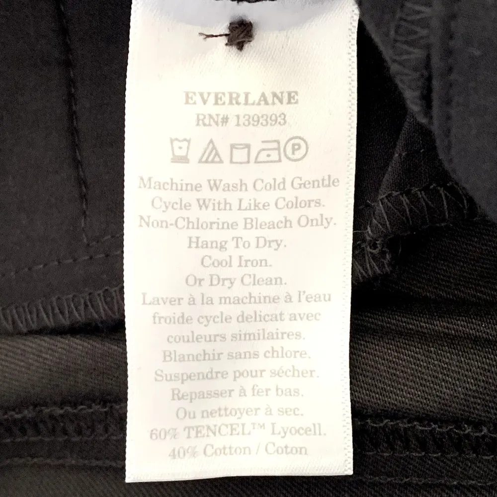 NWT Everlane The Way High Drape Pant in Black - Image 12