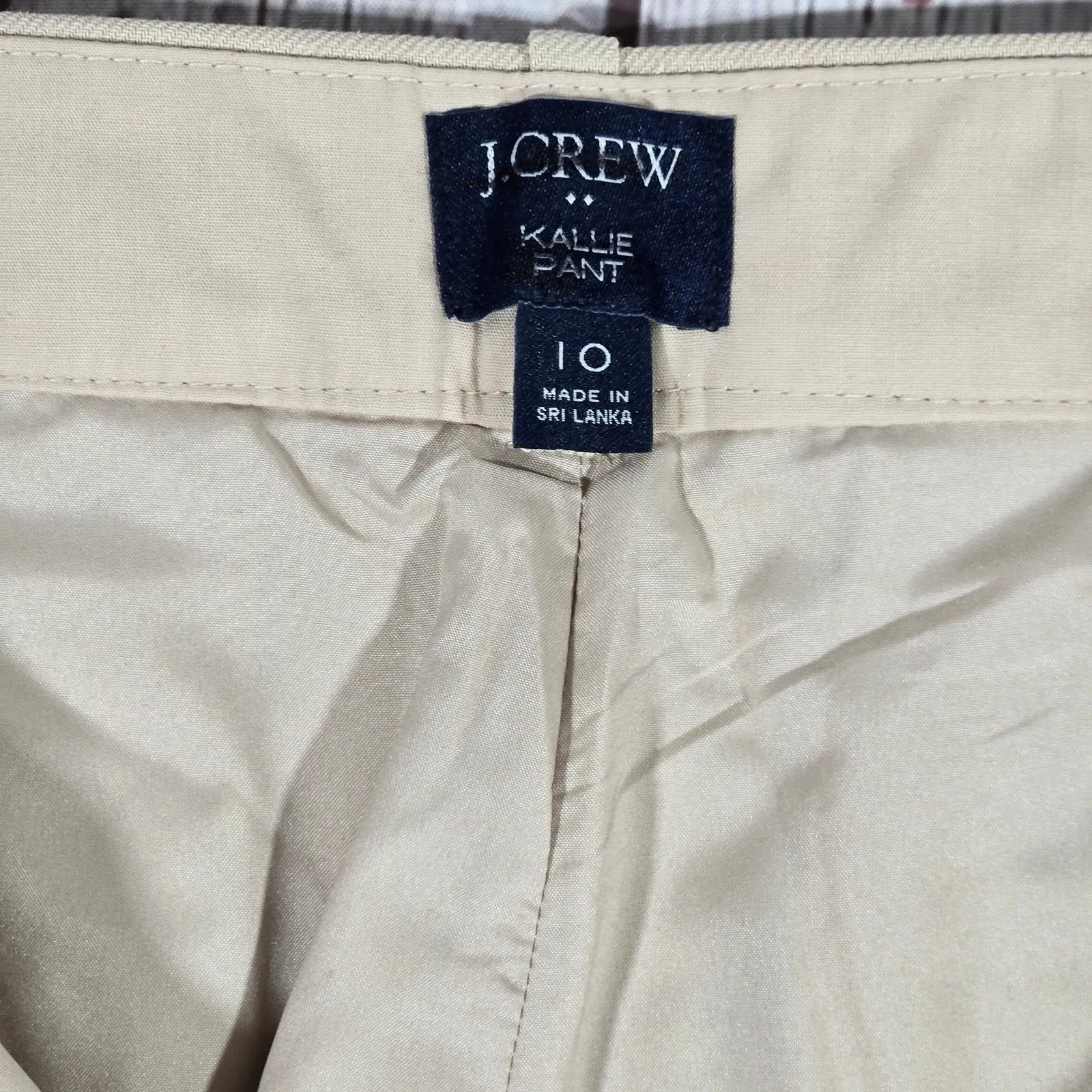 J. Crew Factory‎ Kallie stretch linen-blend straight-leg pant 10 - Image 4