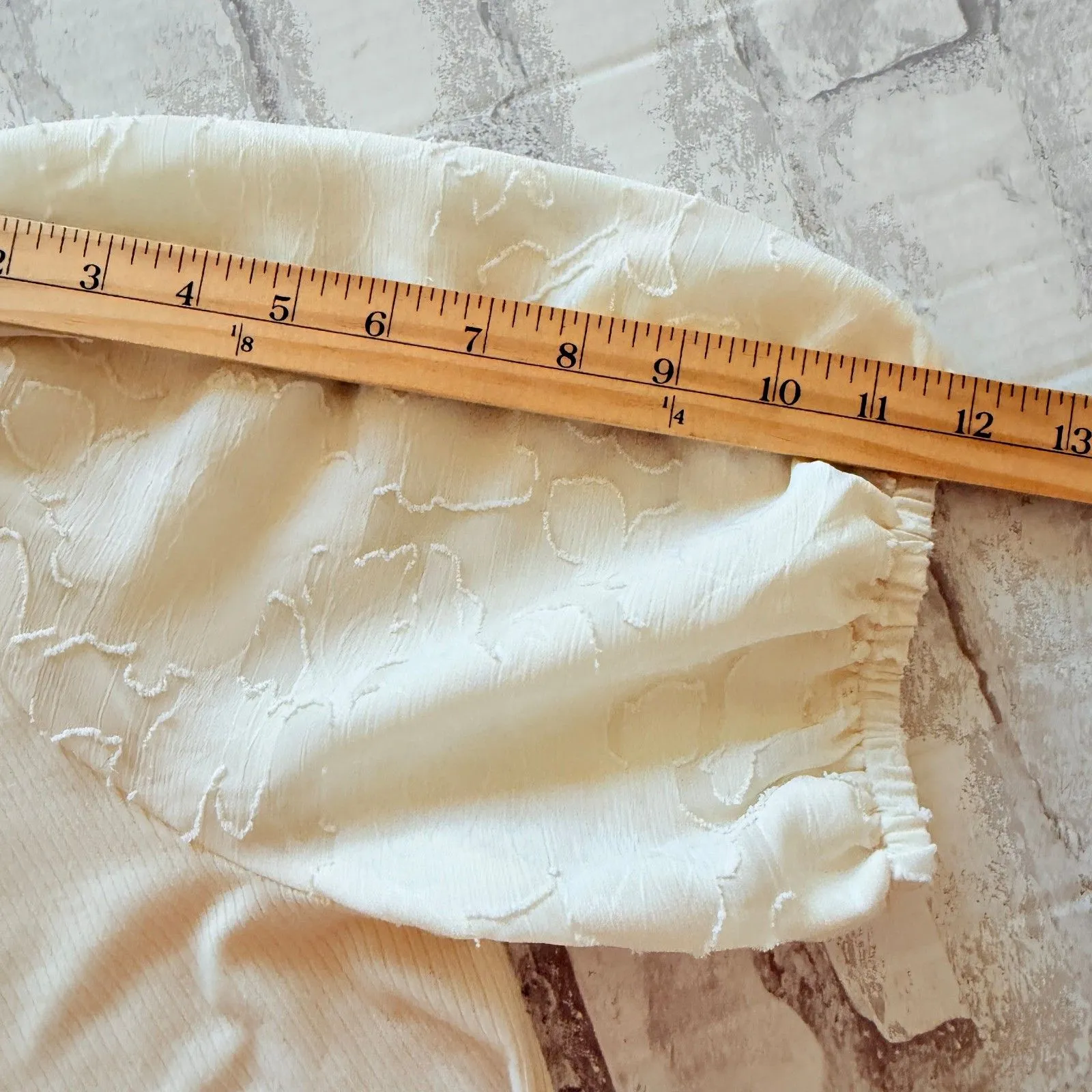 Torrid Fitted Rib Surplice Contrast Puff Sleeve Romantic Academia Top Sz 1 (1X) - Image 9