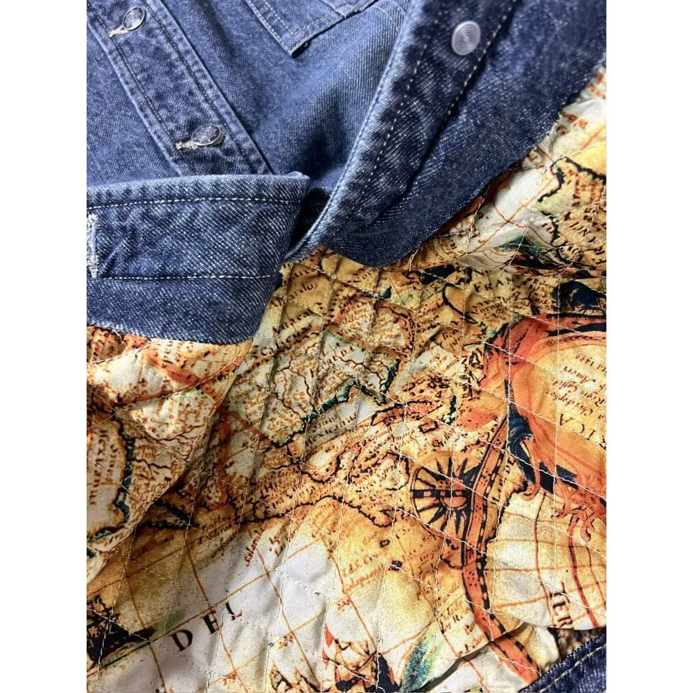 Ruff Hewn Women's Quilt Lined Denim Jacket - Image 7