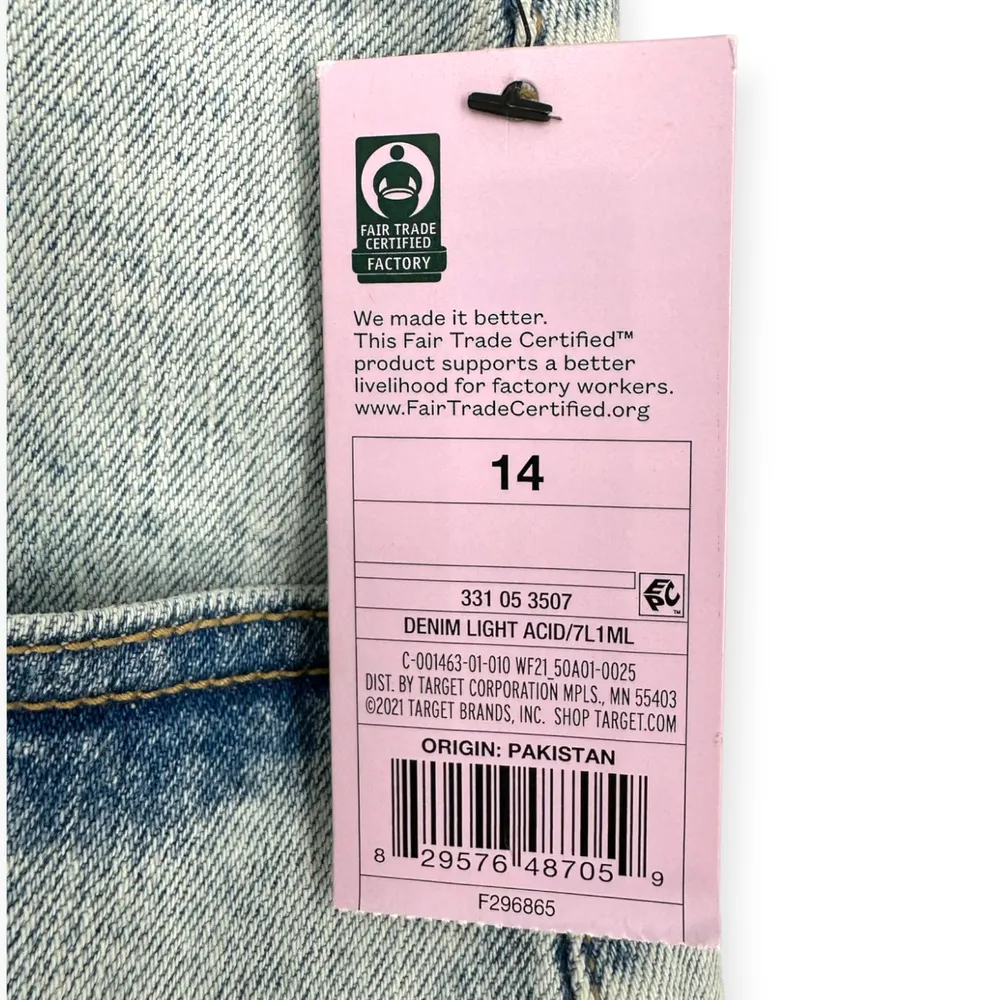 Wild Fable | NWT | Sz 14/32 | Highest Rise Light Acid Wash Mom-Jean Style Shorts - Image 7