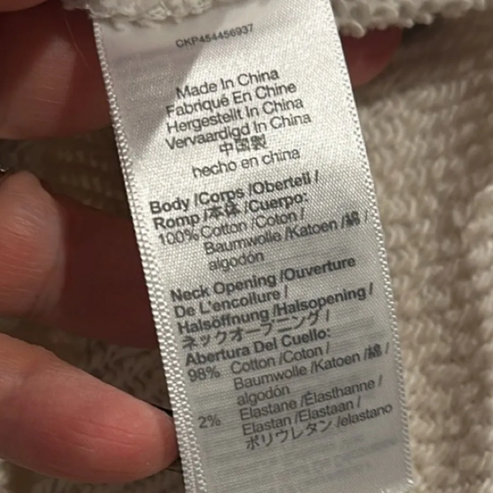 MWL MADEWELL AIRTERRY GRAY SHORT SLEEVE SWEATSHIRT TEE DRESS M - Image 7