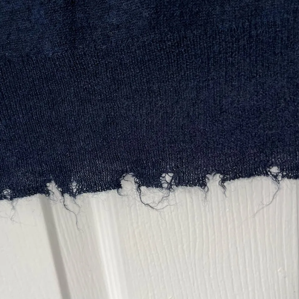 Zara Distressed Hem Wool/Alpaca Blend Turtleneck Sweater - Size M - Image 2