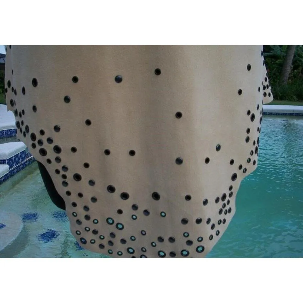 Donald Pliner Tan Suede Leather Top Nail Head Embellished Tunic V Neck $995 NWT Size M - Image 6