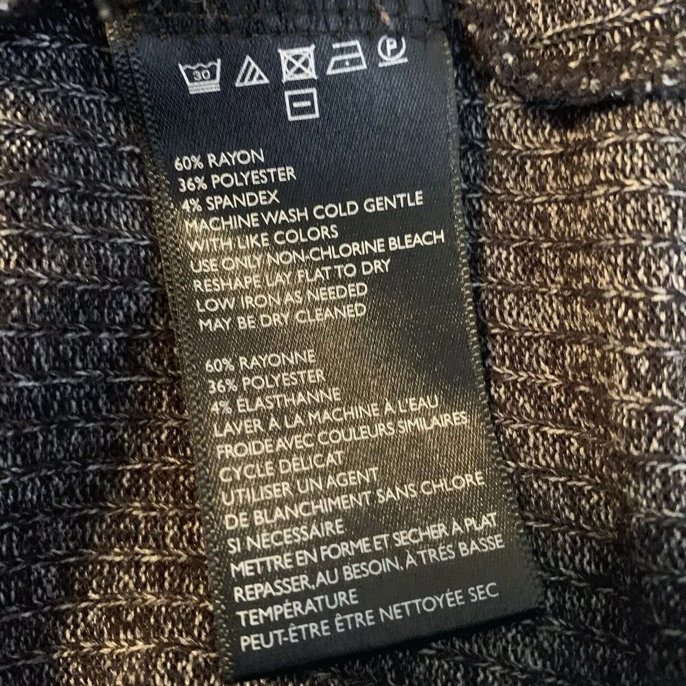 Gray Short Sleeve Stretchy Tie Back Or Front Dress Sz M - Image 7