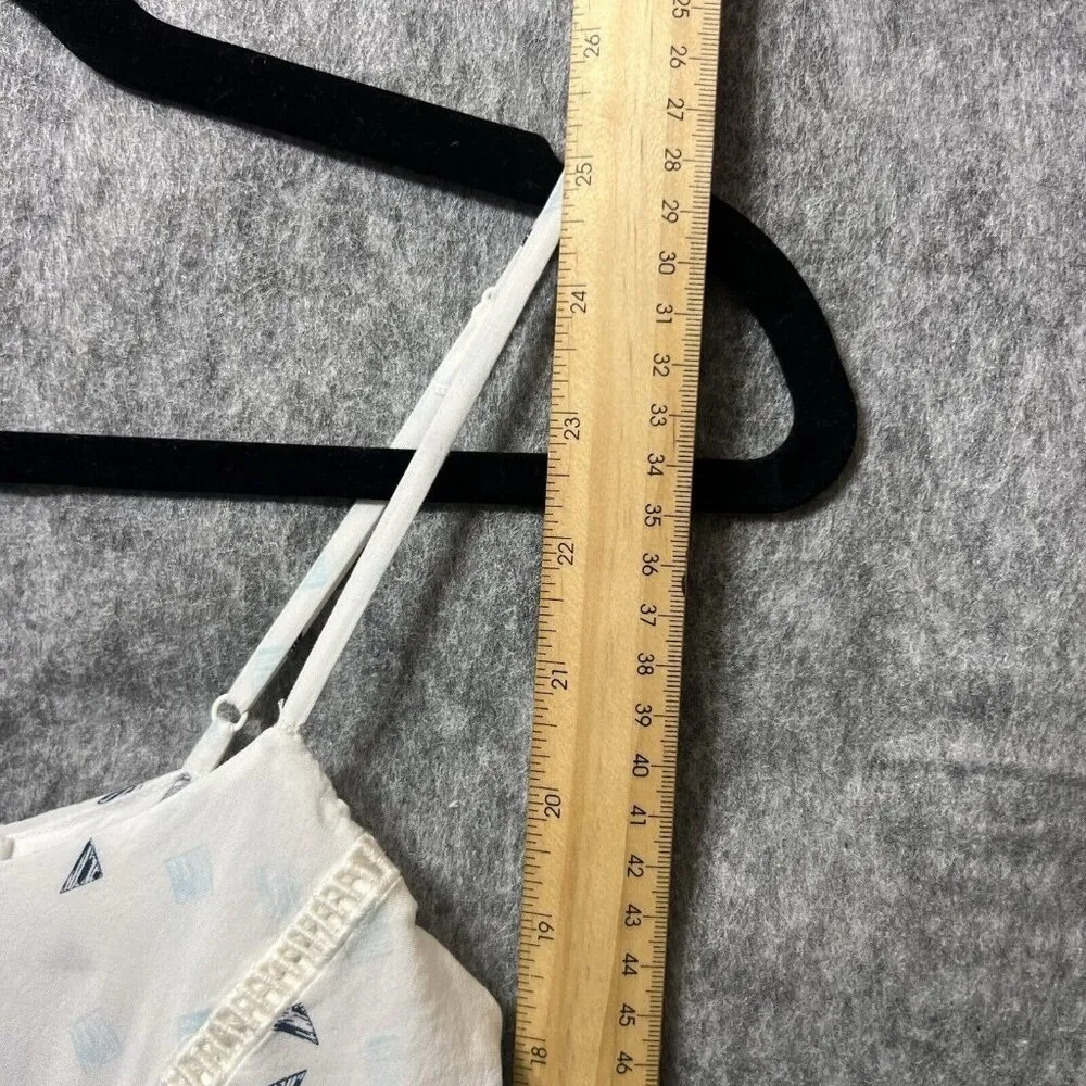 BCBG Generations Romper‎ Women's XXS Spaghetti Strap White Lined - Image 3