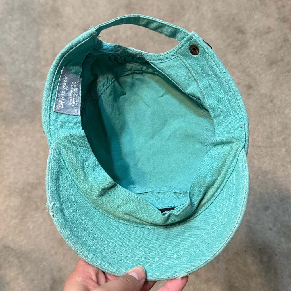 Life is Good  Turquoise Hat - Image 4
