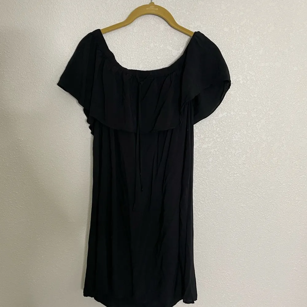 Young Fabulous & Broke Black Off the Shoulder Dress Small - Image 6
