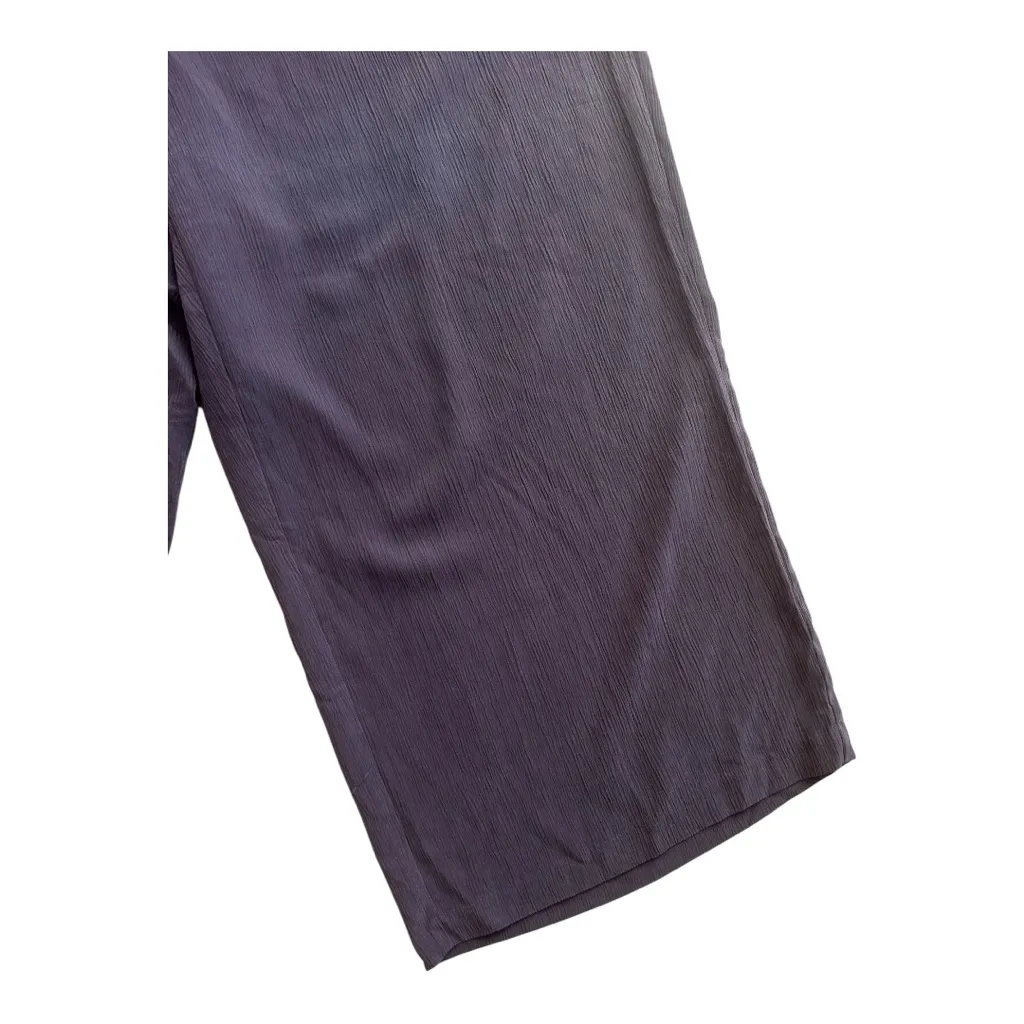 Pure J. Jill Tencel Lyocell Wide Leg Cropped Pants Indigo 2X Blue - Image 3