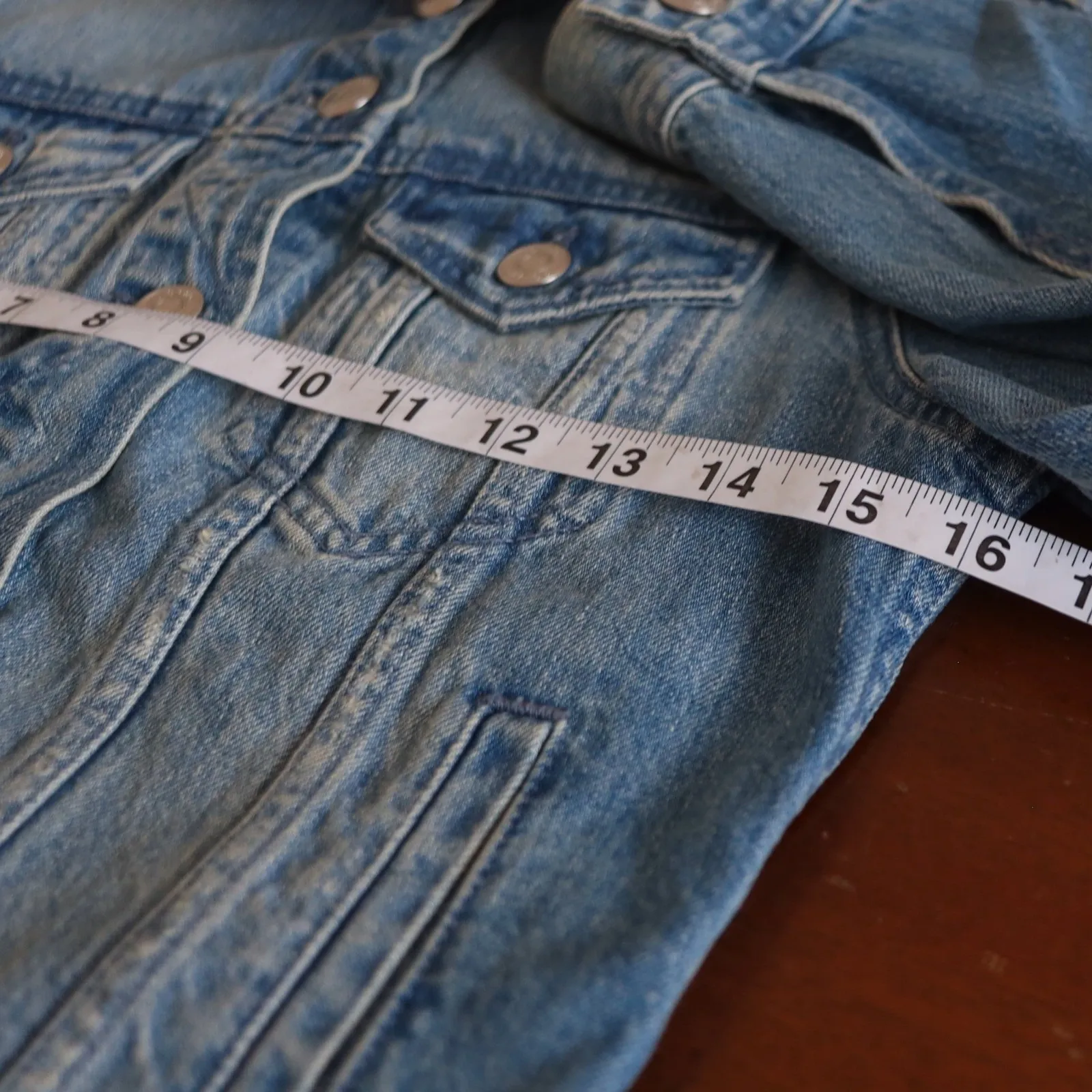 J. Crew Denim Jacket Classic Jean Jacket Button Front Light Wash Bianca XXS‎ - Image 11