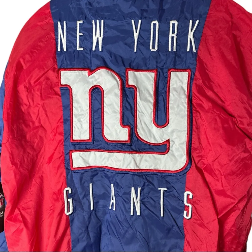 New York Giants Windbreaker Pullover Jacket Large - Image 5