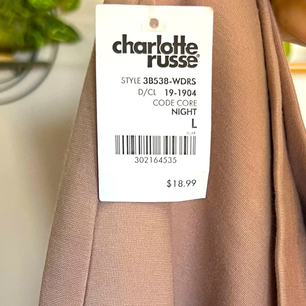 NWT Charlotte Russe Tan Khaki Cream Colored Stretchy Pencil Skirt - Image 5