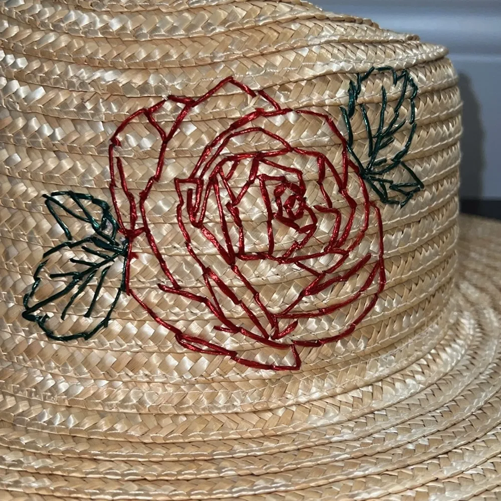 NEW San Diego Hat Company Wheat Straw Palm Fedora - Image 3