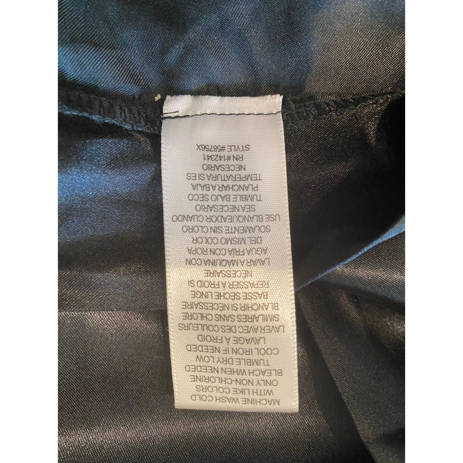 Adore Me Black Satin Robe Womens 1X Kimono Sleeve Tie Belt Lounge Sleep Sexy - Image 9