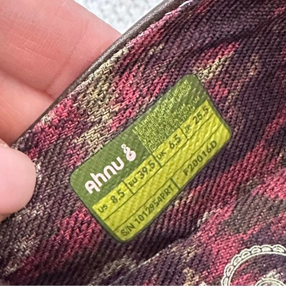 Ahnu by Teva Brown Leather TOLA Slip On Closed Toe Casual Comfort Shoe Flats 8.5 - Image 11