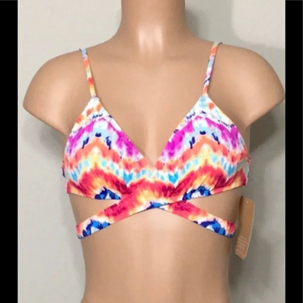 HOBIE chevron print bikini top. NWT - Image 4