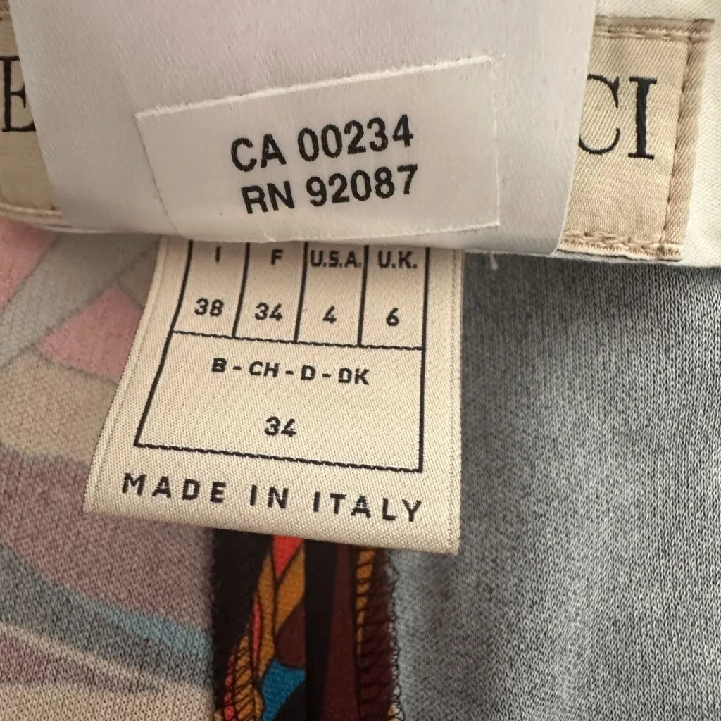 EMILIO PUCCI Silk Blend Tropic Pants Size US 4 - Image 11