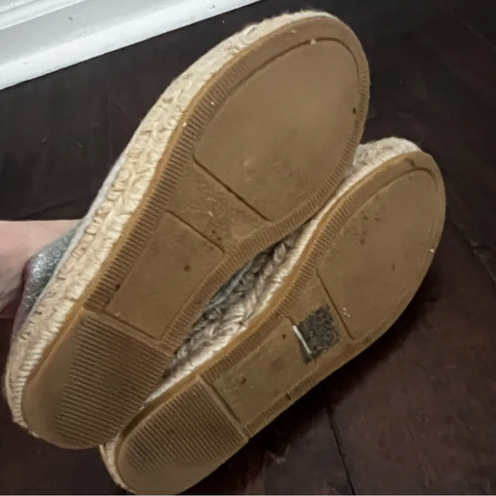 Trussardi Jeans espadrilles platform iridescent shimmer 38 Silver Size 7 - Image 6