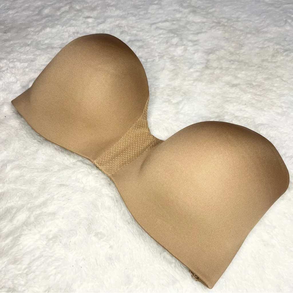 Maidenform Self Expressions Wireless Strapless Bra Chestnut Tan Nude Size 34D - Image 7