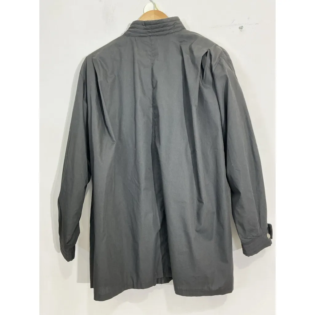 Womans Black Light Weight Lined Snap Front Jacket A8 (18 - Image 2