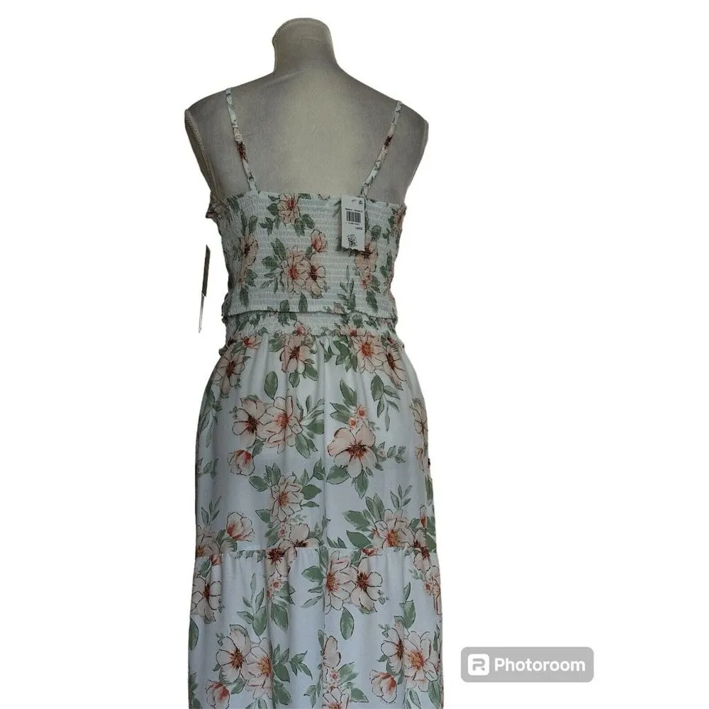 Almost Famous Juniors’ 2-Piece Floral Cami & Ruffle Tiered Maxi Skirt Large NWT - Image 4