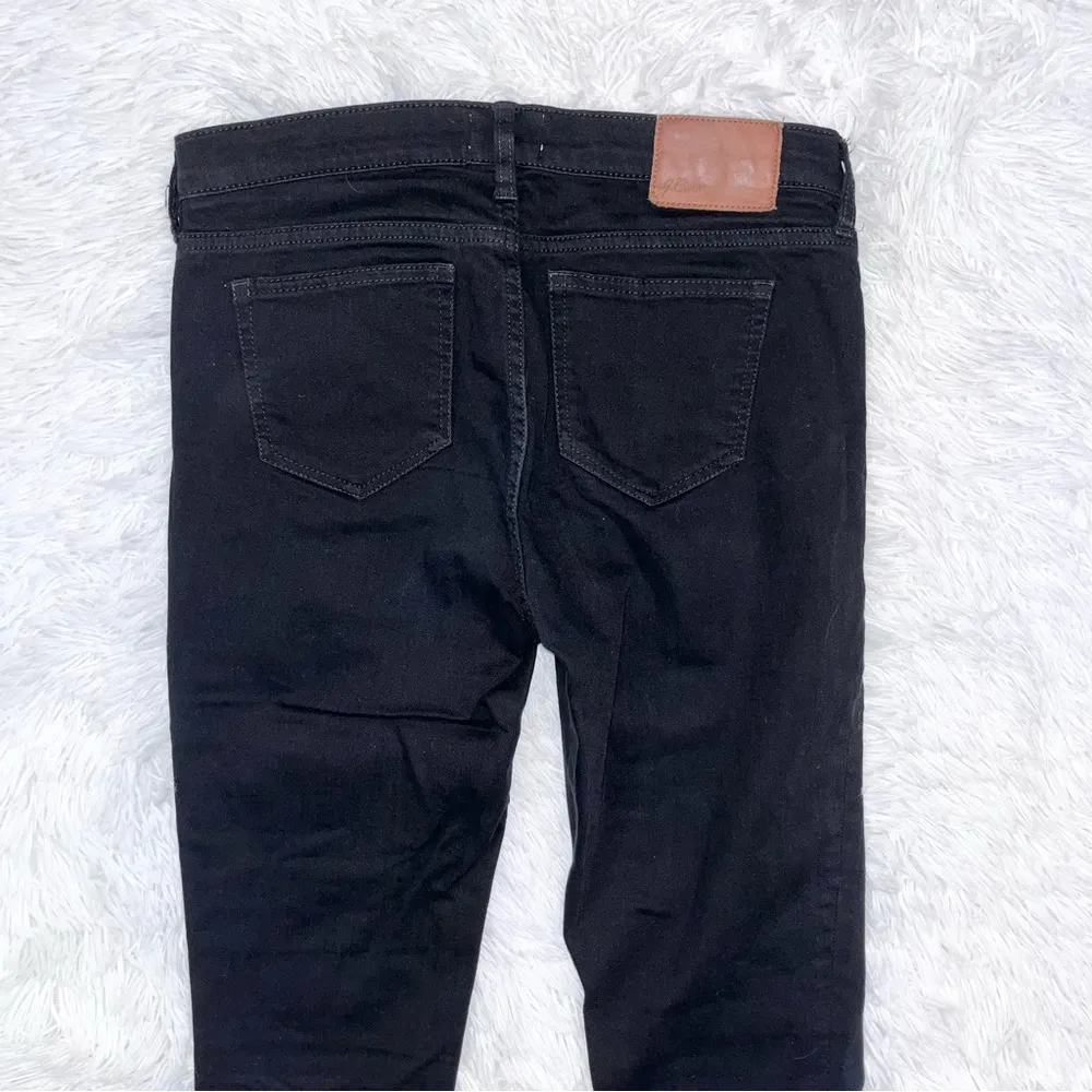 J. CREW Women’s Mid Rise Reid Straight Black Denim Jeans 27 - Image 6